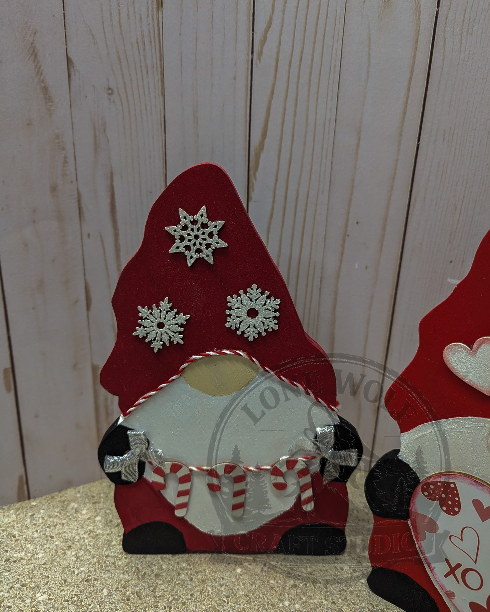 Valentine's Gnome Shelf Sitter - Image 4