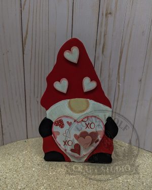 Valentine's Gnome Shelf Sitter