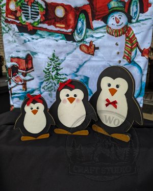 Whimsical Penguin Shelf Sitters