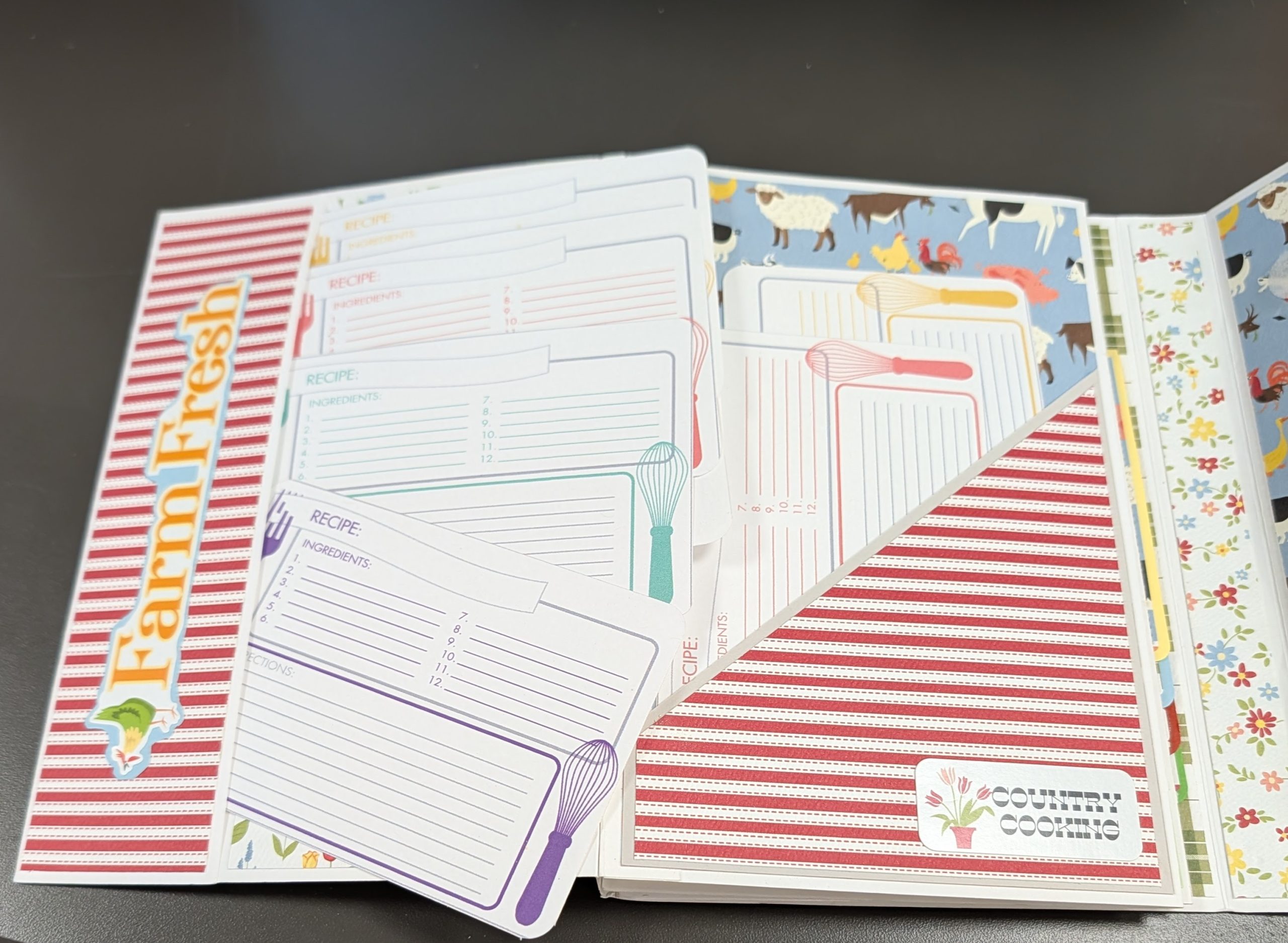Handmade Vintage Kitchen Recipe Book and Notebook - Image 2