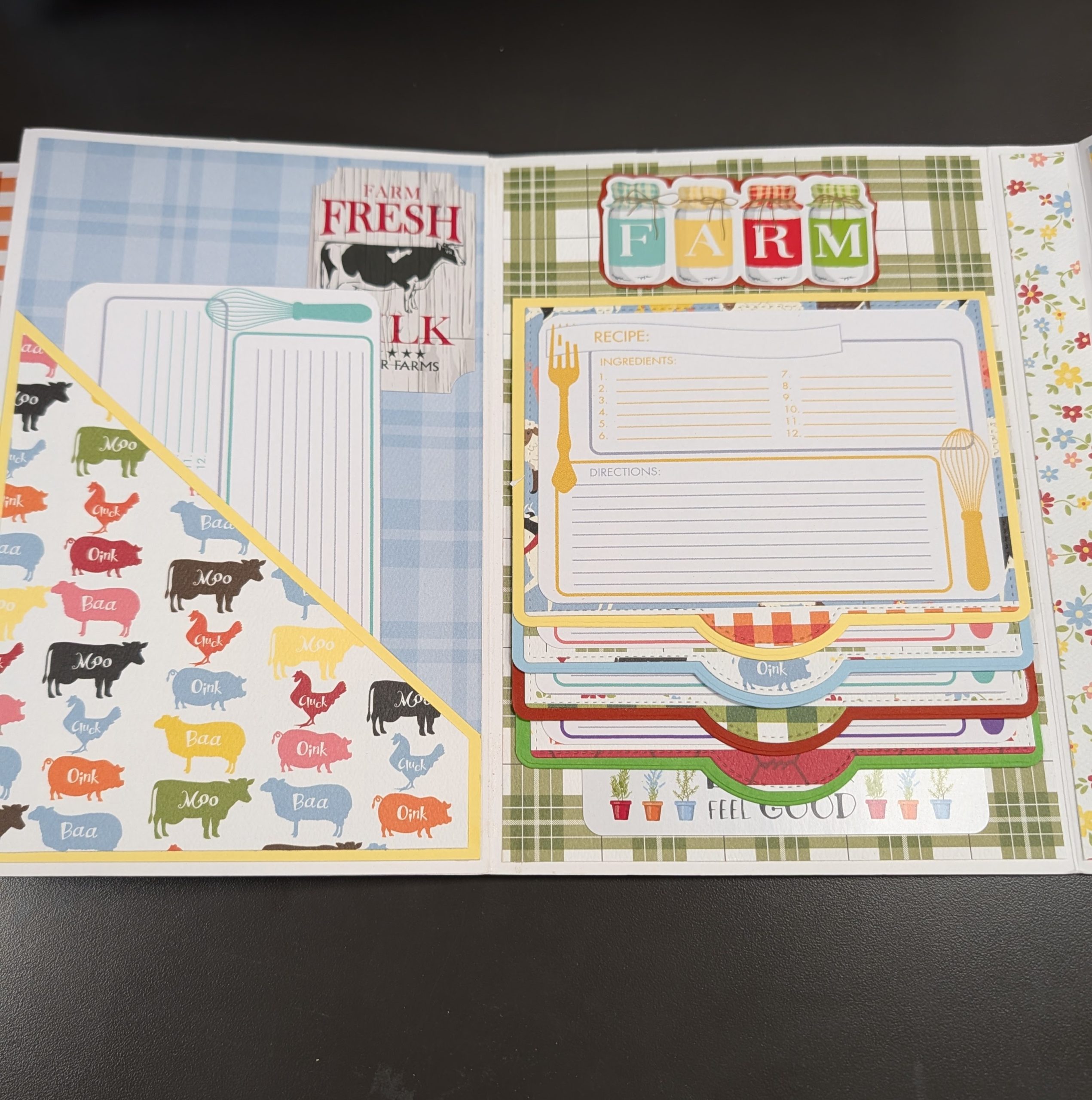 Handmade Vintage Kitchen Recipe Book and Notebook - Image 5