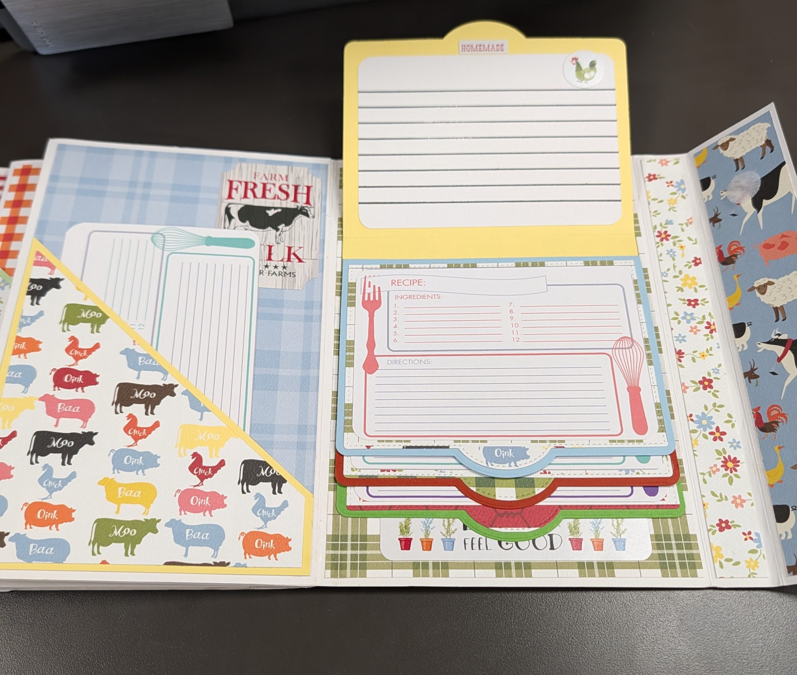 Handmade Vintage Kitchen Recipe Book and Notebook - Image 6