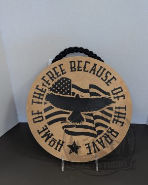 Wooden Patriotic Eagle Wall Decor