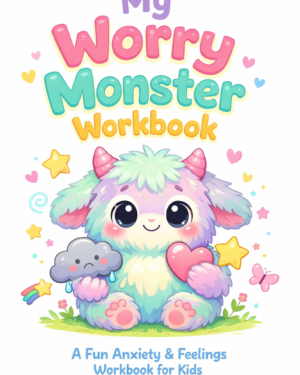 Handcrafted Children's Worry Monster Workbook