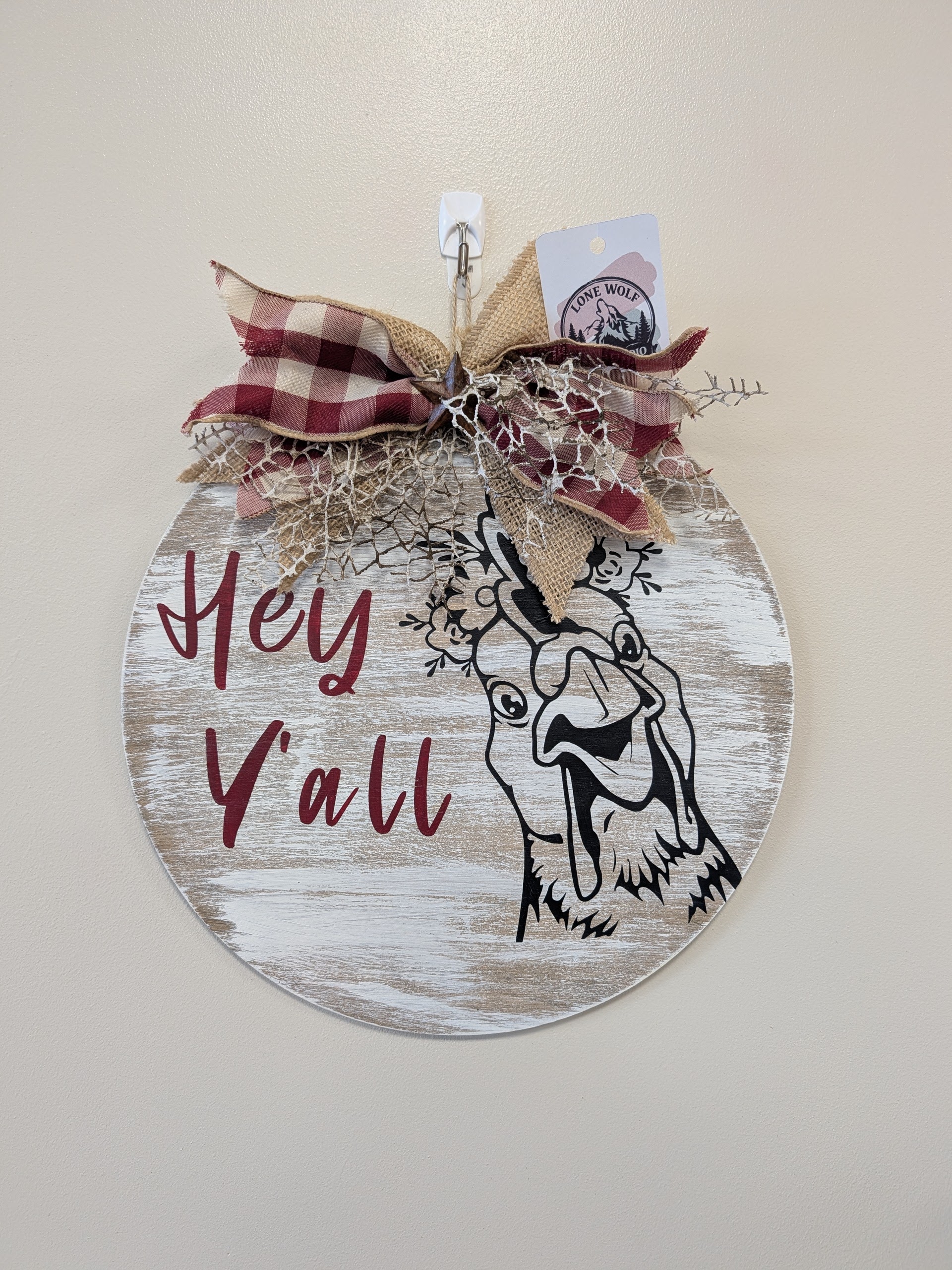 Hey Y'all Rooster Sign – Rustic Farmhouse Kitchen Wall Decor - Image 2