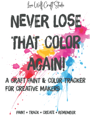 Never Lose That Color Again paint color tracker notebook cover