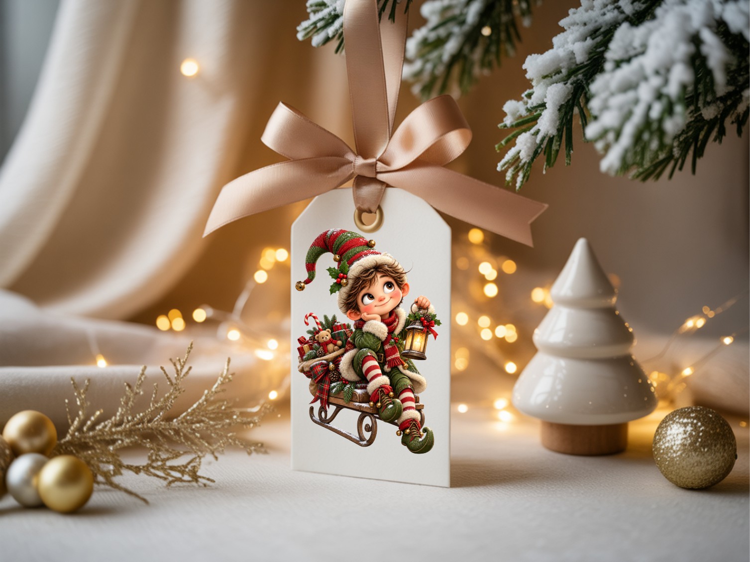 Christmas Elf Gift Tags – Set of 36 - Image 3